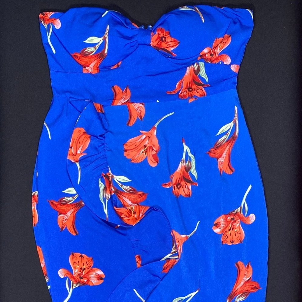 Fashion Nova Blue Maxi Dress